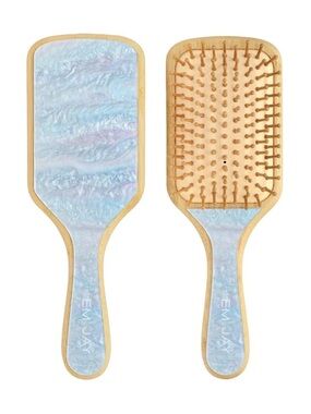 EMI JAY BLUE SUGAR BAMBOO PADDLE HAIR BRUSH